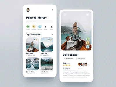 Travel app app application banner concept design graphic inspiration light minimal nature travel travelapp ui ux web webdesign