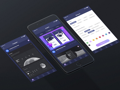 Inspiration app for designers app design mobile ui ux