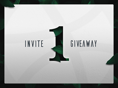 1 invite to giveaway draft dribbble giveaway invite player