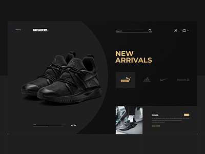 Sneakers Shop main page