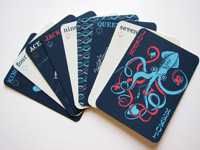 Nautical Playing Cards illustration nautical playing cards
