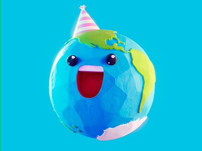 Earth Day 3d 3d animation 3d art 3d character blender3d character design gif