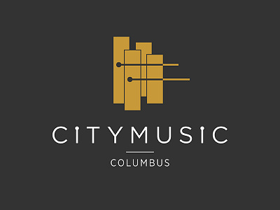 CityMusic Columbus Logo branding columbus logo logo design music nonprofit