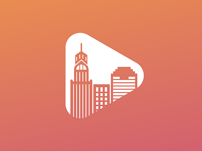 CityMusic Logo, Play Concept branding city columbus gradient icon logo music nonprofit play
