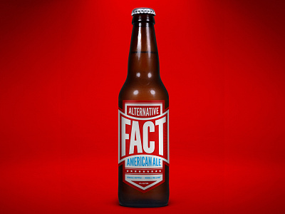 Alternative Fact American Ale america beer beer art beer branding home brew label typography