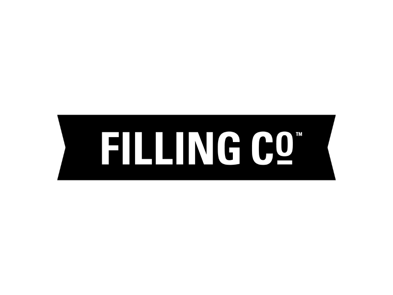 Filling Co. Logo Rejects banner branding circle design eccomerce logo logotype online shopping rejects typography vector