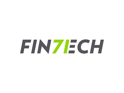 Fintech 71 Logo Reject 71 branding columbus fintech green grey interstate logo numerals rejected startup typography