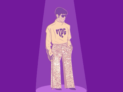 Prince animation music performance pop prince purple purple rain