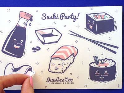 Sushi Stickers!