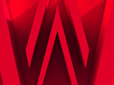 W Music 3d branding logo