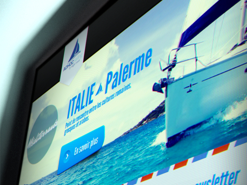 Sailing website redesign boat sailing vacation holidays sea italia web design webdesign sail