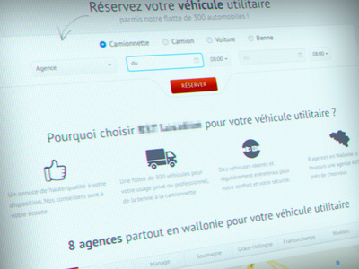 Car rent website redesign