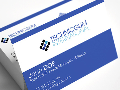 Technicgum business cards business card card cards code logo qr qrcode typography