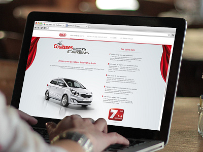 Kia Carens web site