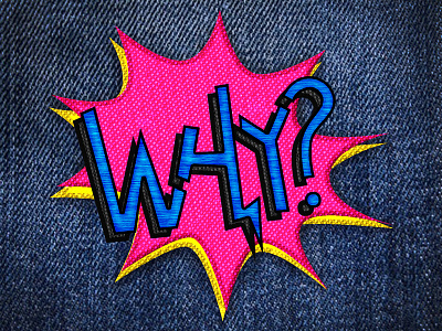 WHY? Band Patch design typography