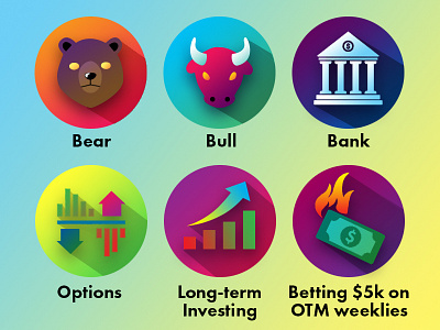 Stock Market Icons design icon ui vector