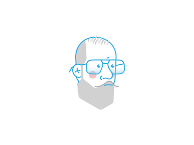 my avatar avatar avatar design avatar icons beard design eyeglasses face hipster icon id illustraion mustache personal branding ryan putnam vector