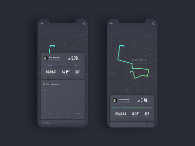 sport app UI design