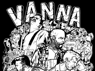 Vanna Shirt boston hardcore illustration merch shirt typography vanna