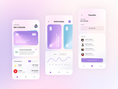 Bank App - Exploration UI apps branding clean design ecommerce interface money payment payment app ui uidesign uiux uiuxdesign ux uxgraph uzdesign