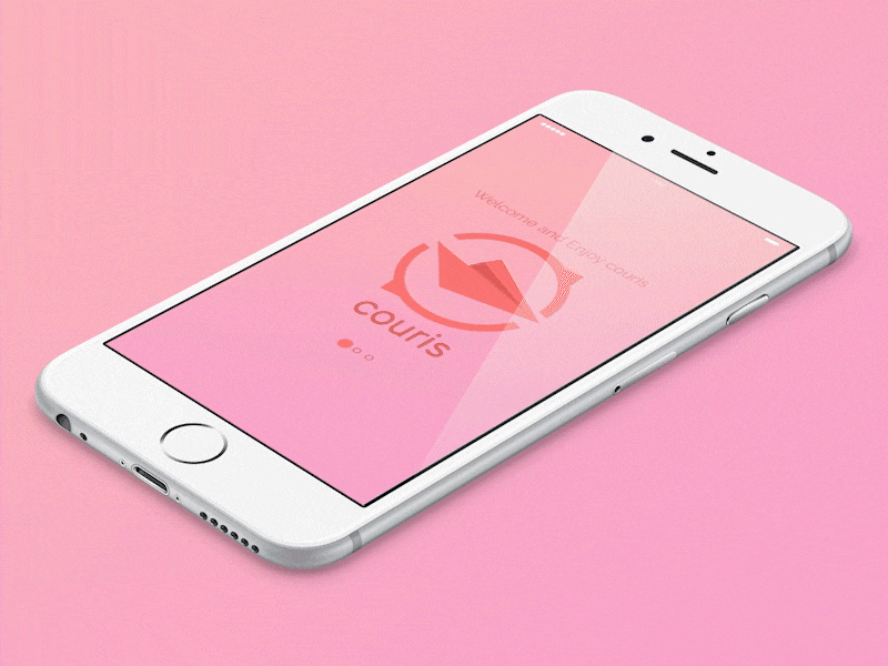 UI Couris App motion graphic ui user interface