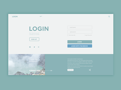 Daily UI/UX challenge | Login Page