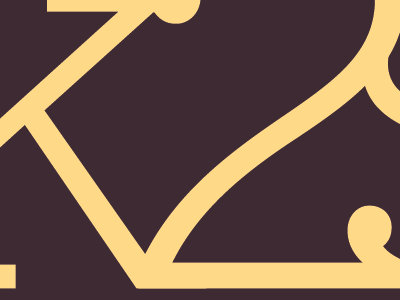 typographic logo brown color logo typography yellow