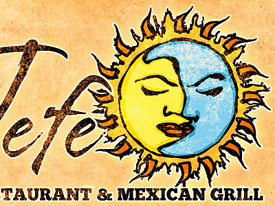 Fiesta! antique client illustration logo mexican texture weathered