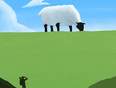Big Sheep conceptual digital illustration editorial editorial illustration illustration minimal minimal illustration publishing publishing house publishing illustration