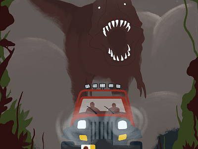Jurassic Park design digital illustration dinosaur editorial editorial illustration film filmposter illustration jurassic park jurassic world movie app movieposter t rex