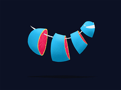 Juicy Slug characters conceptual cute cute animal design digital illustration dissection editorial editorial illustration illustration juicy slug