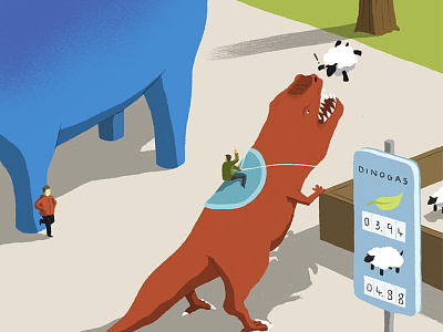 Dinos andy carter characters characters design conceptual design digital illustration dinosaurs editorial editorial illustration future illo illustration minimal minimal illustration