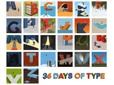 A-Z 36 Days of Type! 36daysoftype06 characters characters design conceptual design digital illustration editorial editorial illustration film film illustration illustration minimal minimal illustration movie