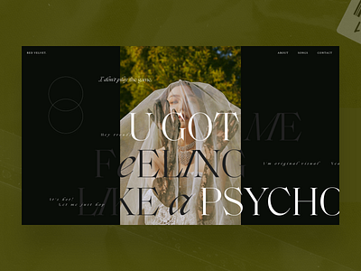 Psycho - Red Velvet 2 desgin fashion graphicdesign inteface kaixapham typography ui ui ux design vietnam webdesign