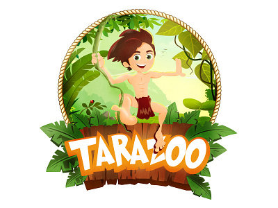 Tarzoo character design - ICON 2d animated app application art branding character design flat icon illustration vector