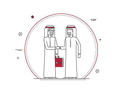UAE Locals Checkhands 2d animated app application art branding design flat icon illustration ui vector