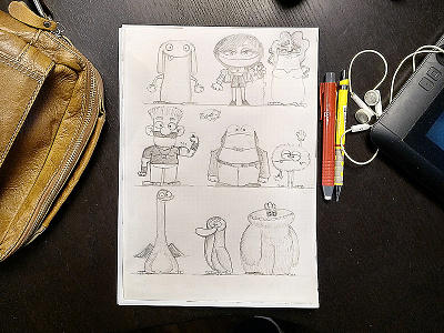 Muppets-Sketches-02 art artist draw drawing illustration pencil sketch sketchbook