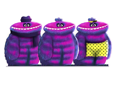 Muppet - Character Design - Family character design digital family monster muppet painting puppet summer winter
