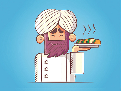 Chef Character Design character chef design digital flat illustration painting vector