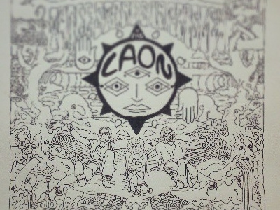 Working on some album artwork for kiwi band The Laon. drawing music process