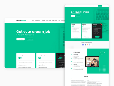 Resume Mansion Landing Page