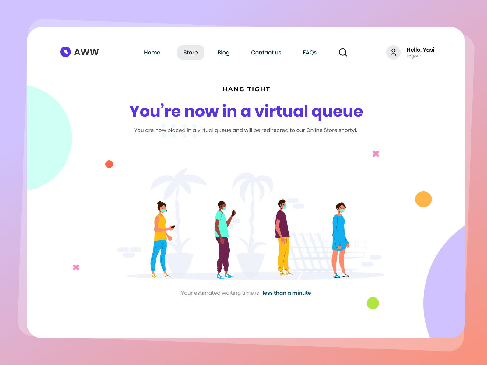 Virtual queue  design by Yasintha Perera on Dribbble