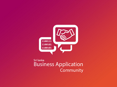 Sri Lanka Business Application Community Logo community developing logo tech