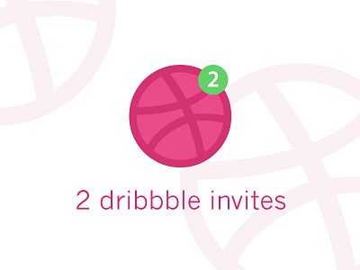 2x Dribbble Invites dribbble invites