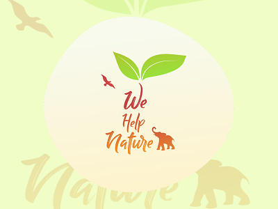 We help nature - Logo Design logo logo design logo design concept nature logo