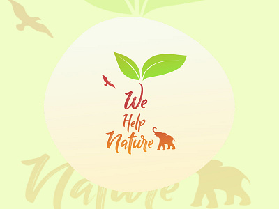 We help nature - Logo Design