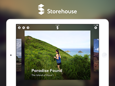 Introducing Storehouse ipad product design storytelling user interface design