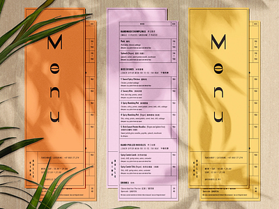 Kinabolle menus