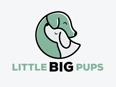 Little Big Pups Logo Option 1