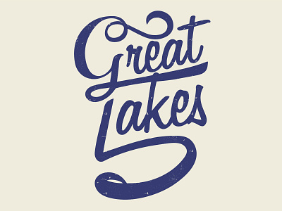 5 Great Lakes 5 great lakes design graphic design great lakes illustration lettering lettermark logo michigan great lakes script type typography vector
